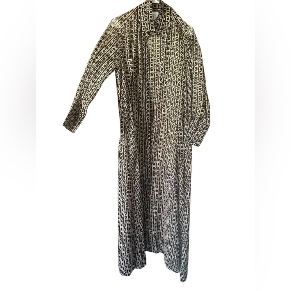 MISA Los Angeles Ines Dress Lattice Tile Color Maxi Dress Size M - Picture 2 of 11